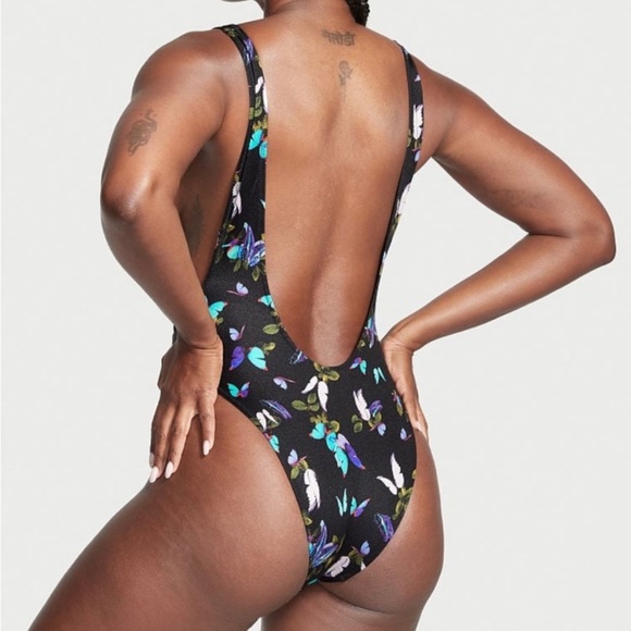 New! Victoria’s Secret rhinestone bling butterfly print one piece 27644 - Picture 2 of 12